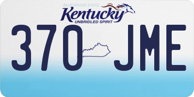 KY license plate 370JME