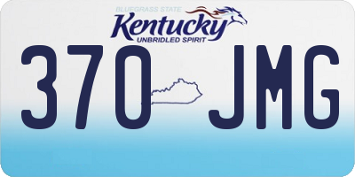 KY license plate 370JMG