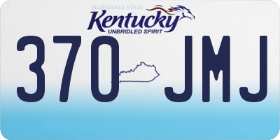 KY license plate 370JMJ