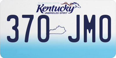 KY license plate 370JMO