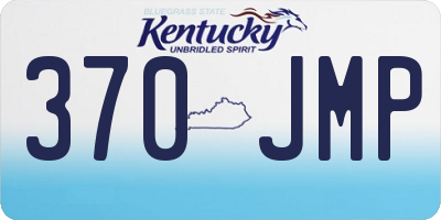 KY license plate 370JMP