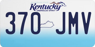 KY license plate 370JMV
