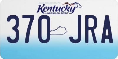 KY license plate 370JRA