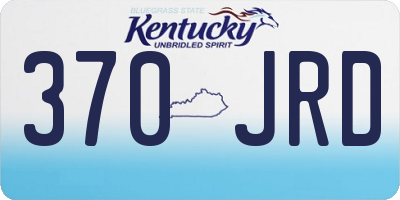 KY license plate 370JRD