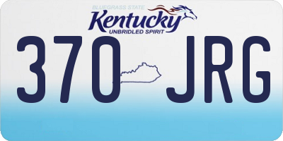 KY license plate 370JRG