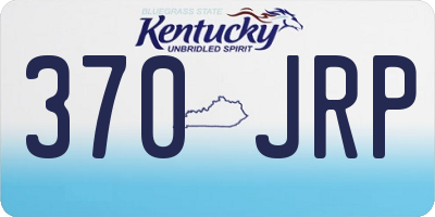 KY license plate 370JRP