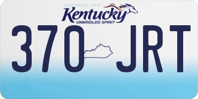 KY license plate 370JRT