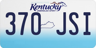 KY license plate 370JSI