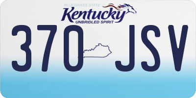 KY license plate 370JSV