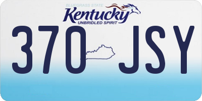 KY license plate 370JSY