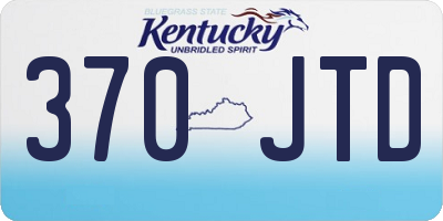KY license plate 370JTD