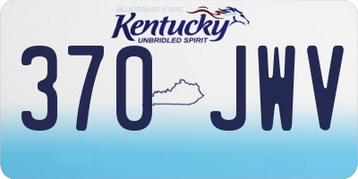 KY license plate 370JWV