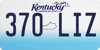 KY license plate 370LIZ
