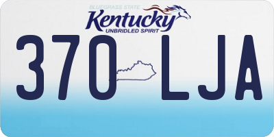 KY license plate 370LJA