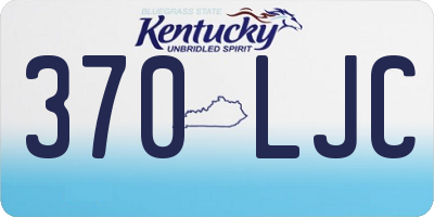 KY license plate 370LJC