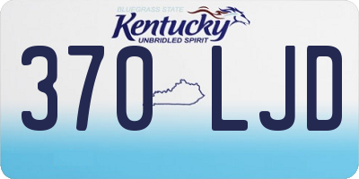 KY license plate 370LJD