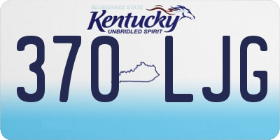 KY license plate 370LJG