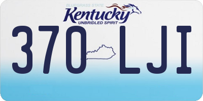 KY license plate 370LJI