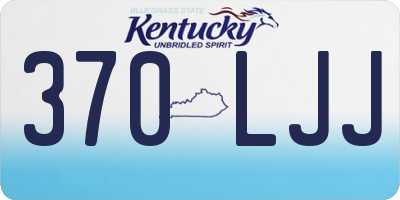KY license plate 370LJJ