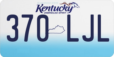 KY license plate 370LJL