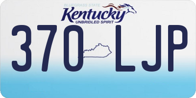 KY license plate 370LJP
