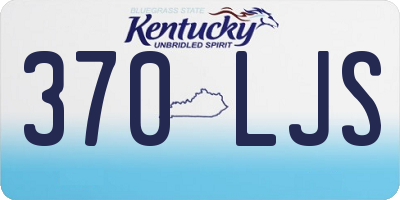 KY license plate 370LJS