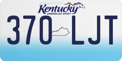 KY license plate 370LJT