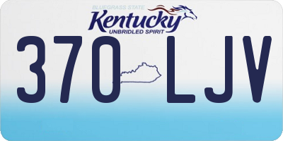 KY license plate 370LJV
