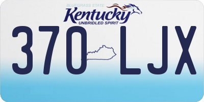 KY license plate 370LJX