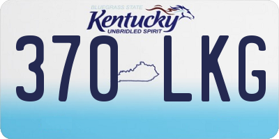 KY license plate 370LKG