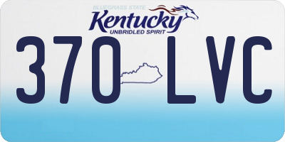 KY license plate 370LVC