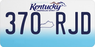 KY license plate 370RJD