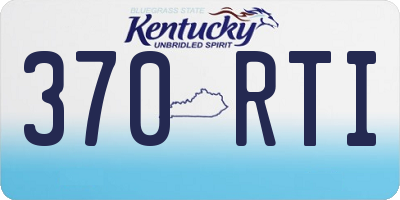 KY license plate 370RTI