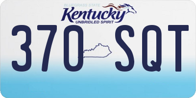 KY license plate 370SQT