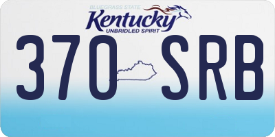 KY license plate 370SRB