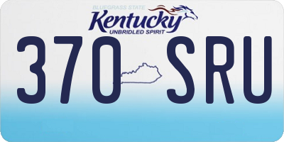 KY license plate 370SRU