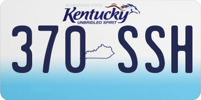 KY license plate 370SSH