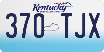 KY license plate 370TJX