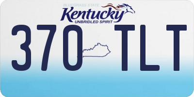 KY license plate 370TLT