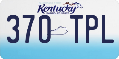 KY license plate 370TPL