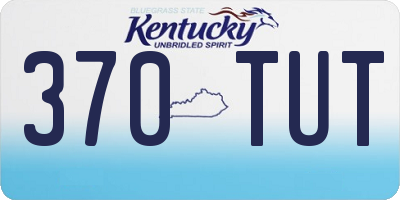 KY license plate 370TUT