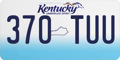 KY license plate 370TUU