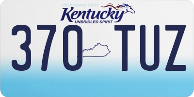 KY license plate 370TUZ