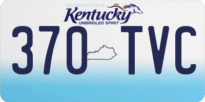 KY license plate 370TVC