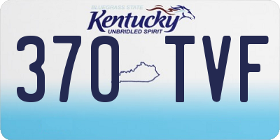 KY license plate 370TVF