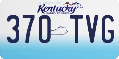 KY license plate 370TVG