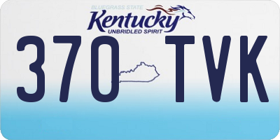 KY license plate 370TVK