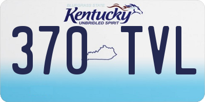 KY license plate 370TVL