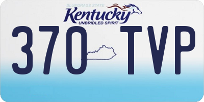 KY license plate 370TVP