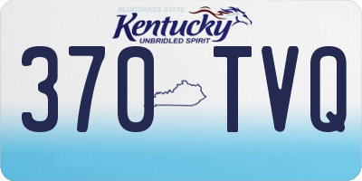 KY license plate 370TVQ